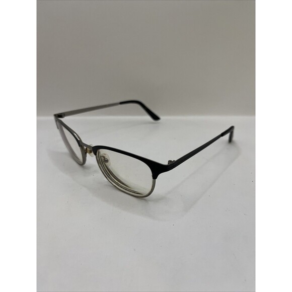 Otis + Grey Eyeglasses Black/Silver Designer Frames Only Black 19-140 - Picture 3 of 6